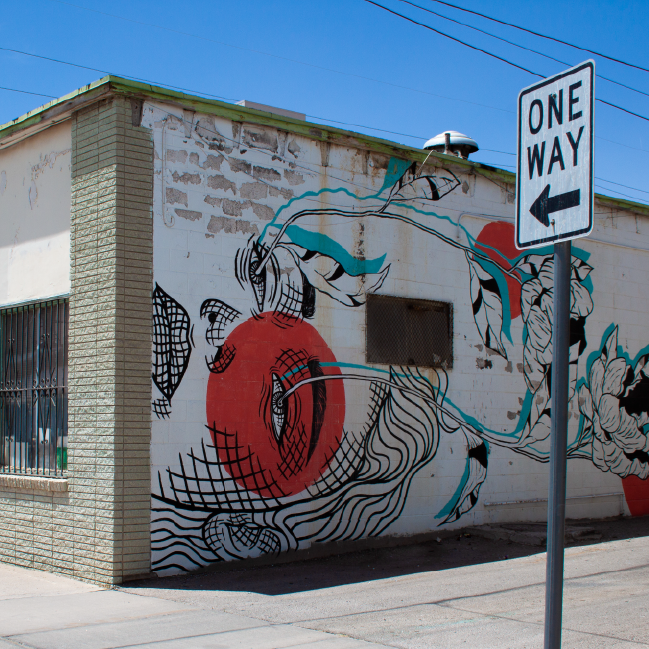 Christin Apodaca, Untitled, 2019. Corner of Yandell St.